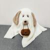 White Ghost Dog Pillow Cute Bat Throw Pillow Comfortable Halloween Plush Toy  Bedroom