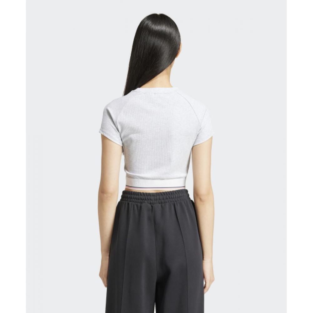 Adidas Tape Waistband Tee   Melange Is2318