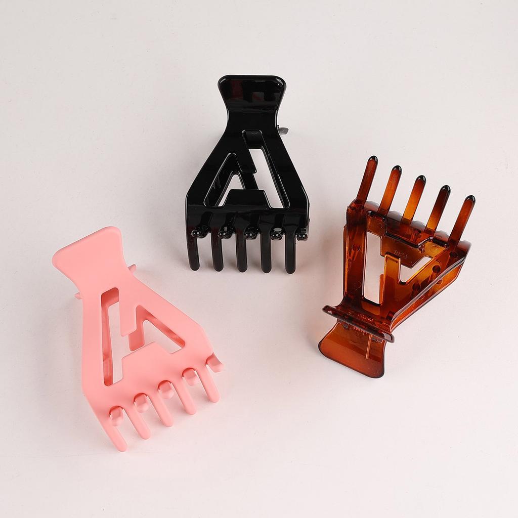 7PCS Root Lifting Hair Clip for Curly Hair Volume Styling No Crease Resin Clip Retro Design Multi Color Set