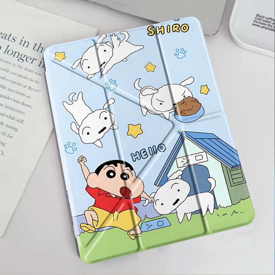 Tablet Case For iPad Air 4 5 M3 M2 1 2 M4 11inch Pro 2025 Pro 11th 10th 9th 8th 7th 12.9inch Mini 6 7 Holder Cover Cute Cra-yons