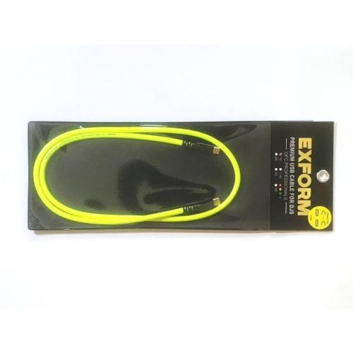 EXFORM DJUSB-1M-YLW-C-C (Type-C) Professional USB Cable