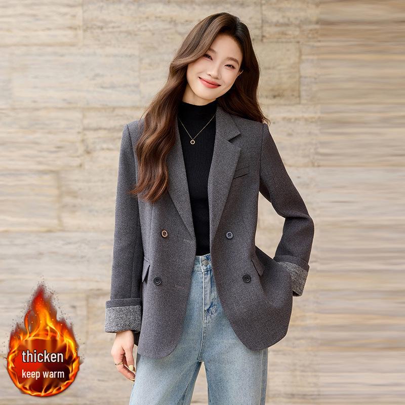 Women's High-End Loose Woolen Winter Suit Jacket 2025