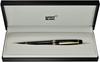 MONTBLANC Classic Black Fountain 145bk Medium Nib Meisterstück Pen, (M),