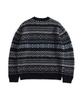 Guernsey Woollens Port Doyle Fair Isle Crewneck Sweater - Black