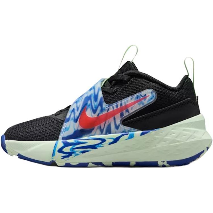 

Nike Team Hustle D 12 PS Black Game Royal Kids Sneakers Volt-Tint Bright-Crimson IQ0814-001 31