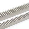 1pc Length 500mm 1M 1.5M 2M Gear Rack 1 1.5 2 Module Straight Teeth Drive Rack 10x10 10x12 12x12 15x15 15x20 20x20 45# Steel