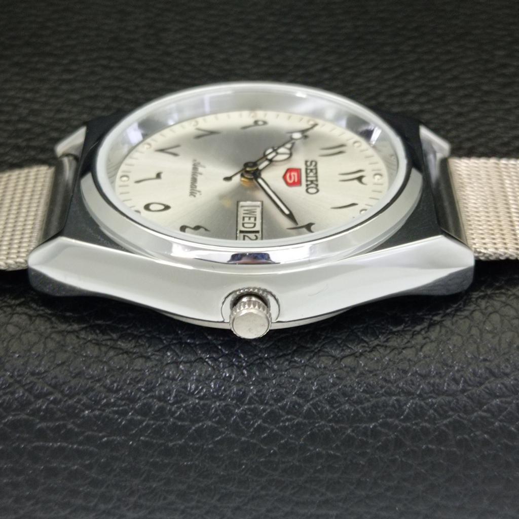 REFURBISHED VINTAGE SEIKO 5 AUTOMATIC 6309A JAPAN MENS SILVER WATCH A441395-5 Sk-a441395