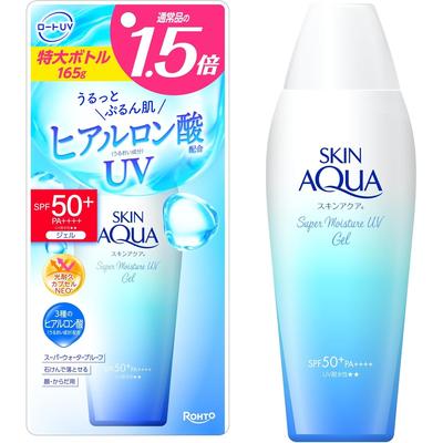 SKIN AQUA Super Moisture UV Gel Large Capacity 165g Mineral Hyaluronic (Paraben-free, Oil-free, Acid, Fragrance-free, Colorant-free) SPF50+ PA++++