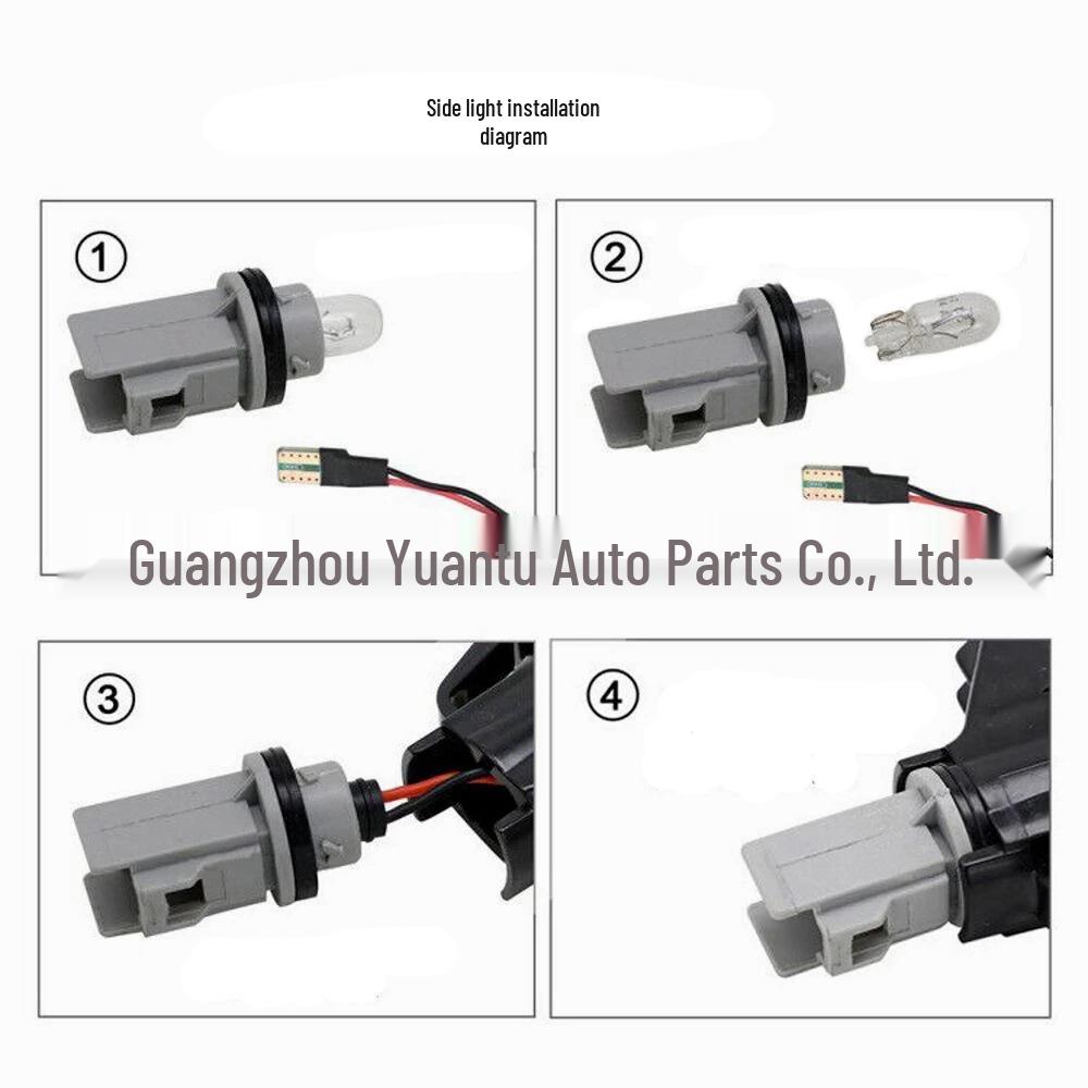 Flowing Style Fender Light Side Turn Signal for Fiat Panda 169, Peugeot, Citroën
