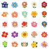 50PCS Unique Cute Cartoon Smile Flower Stickers, Kids Reward Stickers for Journal, Tablet & Decoration