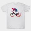 Men Black Print T-shirt Cycling #Bike #Cycling #Sport No-Cut Transfer Paper Print Cotton Tshirt