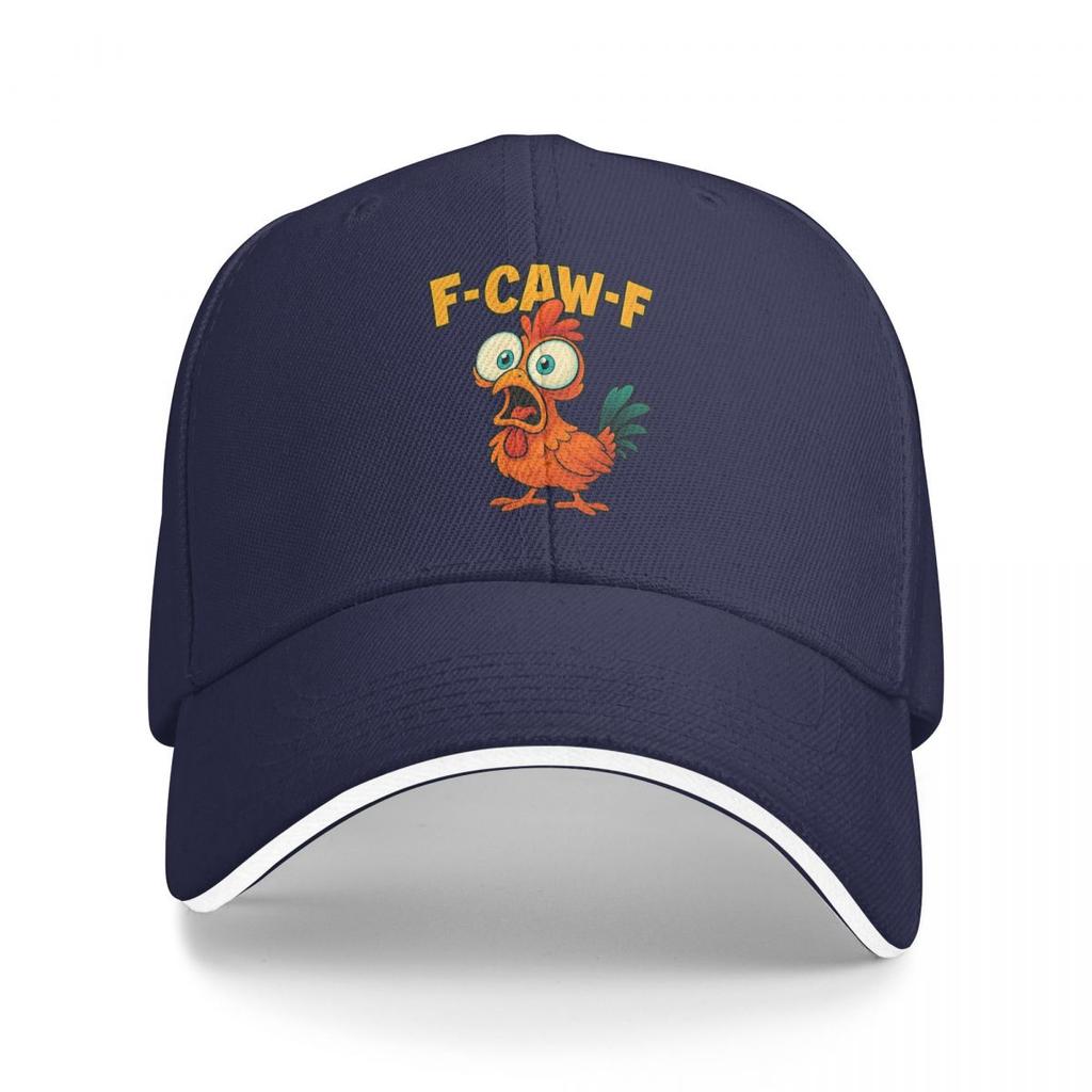 Funny F Caw F Chicken FCAWF Baseball Caps Snapback Baseball Hats Breathable Casual Casquette Outdoor Unisex