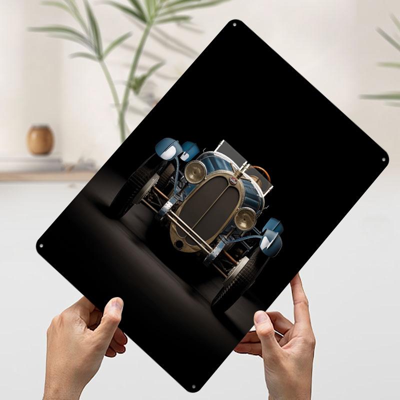 Sports Car Tinplate Poster Customized Wall Art Vintage Metal Signs Retro Tin Plaque for Office Decor Decoration Room House Home