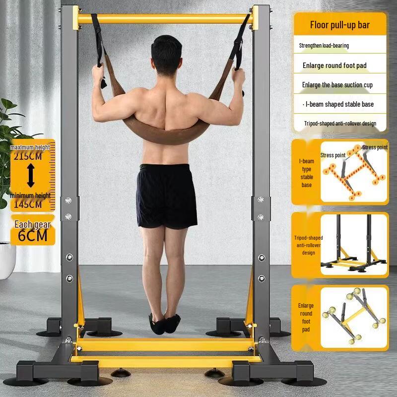 Home Adjustable Floor Standing Pull-Up Bar