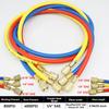 4000psi R410A 1.5M/1.2M/0.9M Refrigerant Air Conditioning Hose Fits for R410A 3 Way AC Charging Hoses Tube 1/4 Thread 5/16 Inch