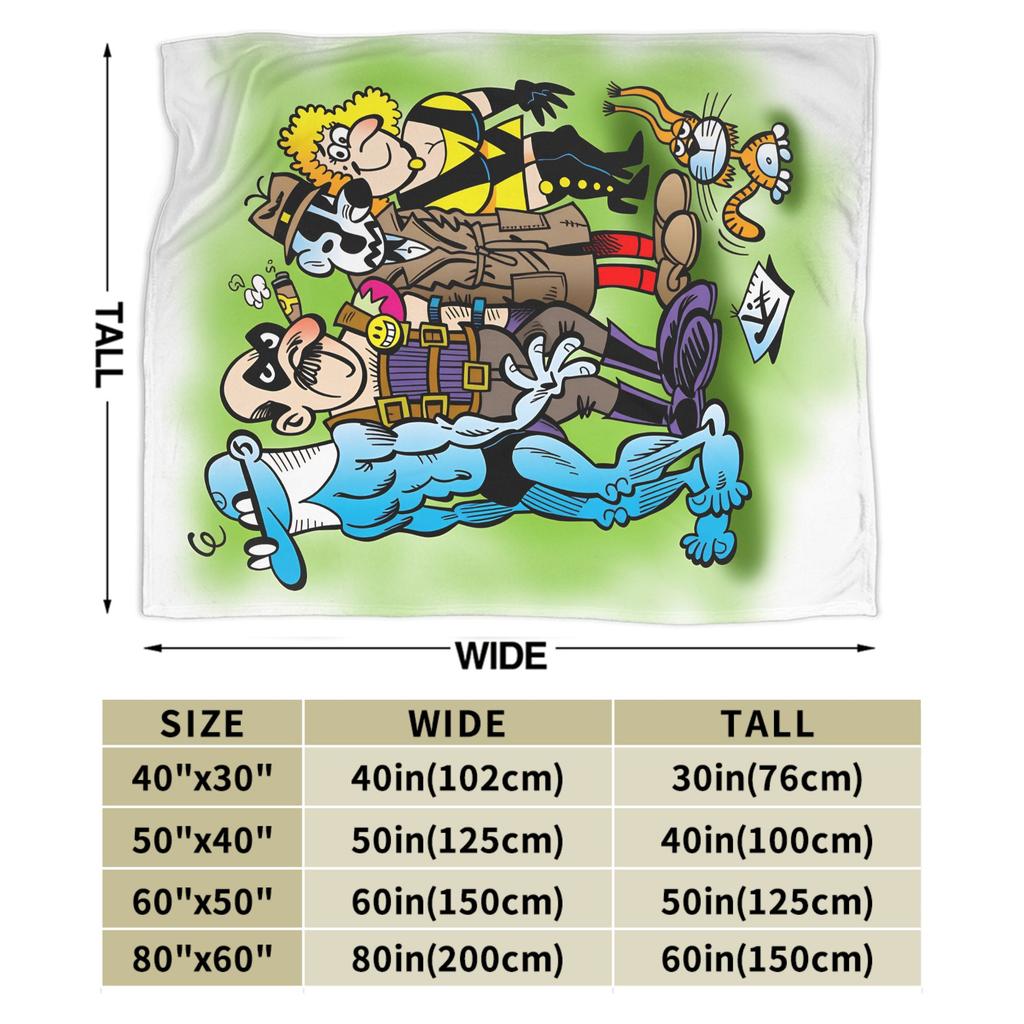 Mort & Phil Mortadelo y Filemón Decke Qualität Warm Überwurfdecke Frühling Dekorativ Außen Druck Tagesdecke