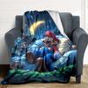 1pc Mario Night Dream Cozy Print Blanket Lightweight Warm Flannel Throw Blanket For Sofa, Bed, Living Room
