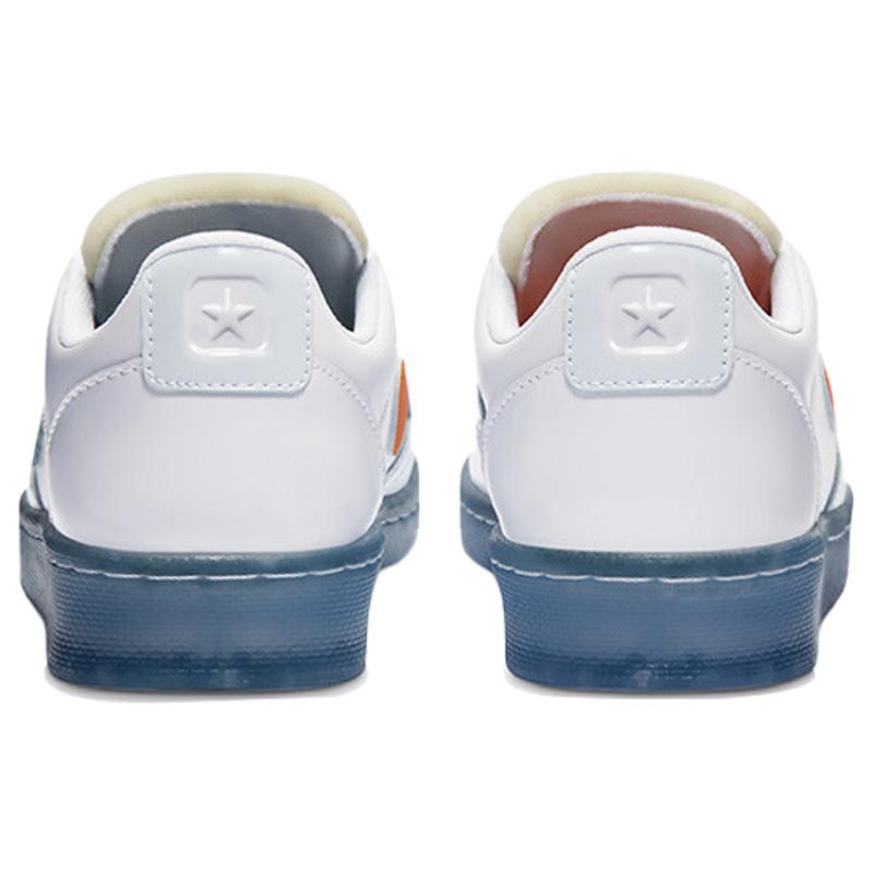 Rokit X Converse Cons Pro Leather Ox Collaboration Non-Slip Shock Absorbing Wear-Resistant Low-Top Skate Shoes Unisex White