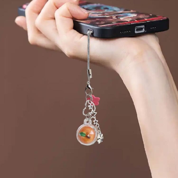 Delightful Small Fruit Shaped Mobile Phones Strap Trendy Purse Wallet Ornament Keyring Decoration Great For Gifting