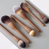 Super Soft Vintage Wood Handle Makeup Brush High Quality Walnut Loose Powder Blush Foundation Contour Brush