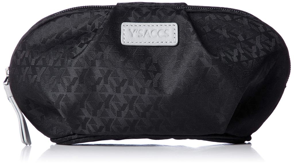 NEW Monogram Round Pouch Black x Gray [Isaac] Y01-06-06