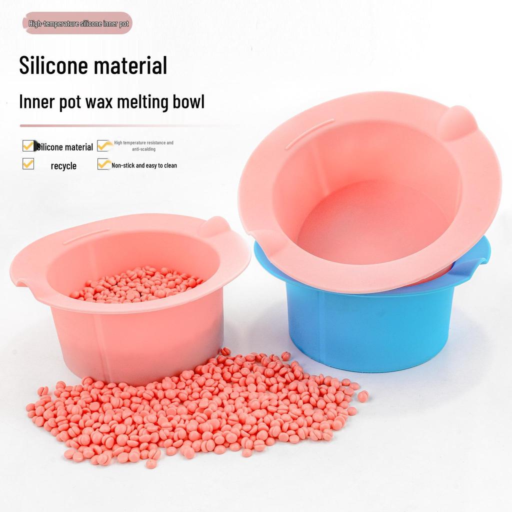 Silicone Wax Melting Bowl - Multi-functional, Easy-to-Clean Hair Removal Wax Bean Liner
