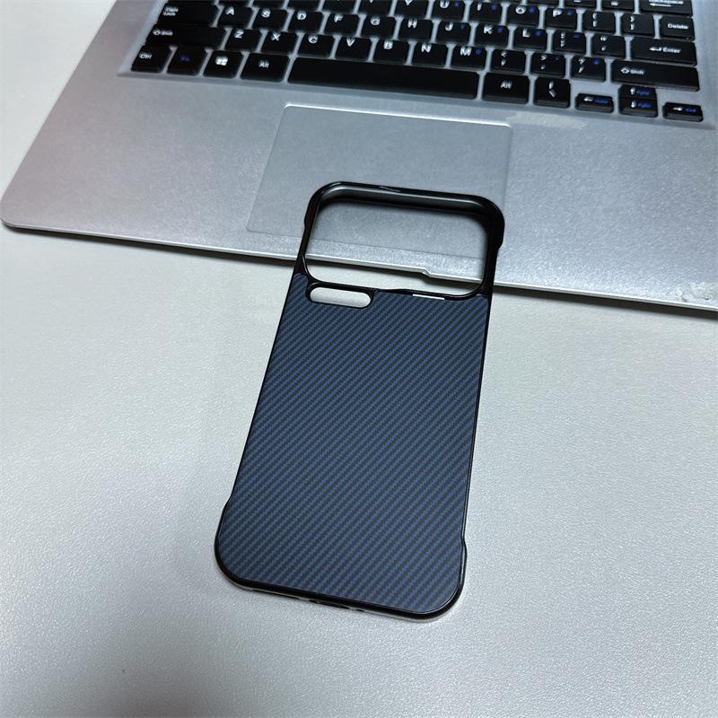 Applicable to Xiaomi 17ProMax carbon fiber pattern sticker borderless mobile phone case Xiaomi 15 magnetic POCOX7Pro case