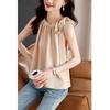 Elegant Chiffon Blouse Summer Pure Color Halter Neck Top Womens Fashion Versatile Outerwear