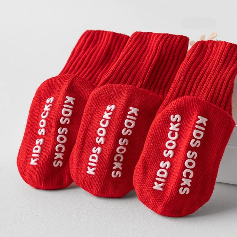 Weihnachts Baby Anti-Rutsch Boden Socken Für Jungen Mädchen Neujahr Rot Kinder Kleinkind Socken Weihnachten Niedlicher Elch Baum Schneemann Socke 0-3 Jahre