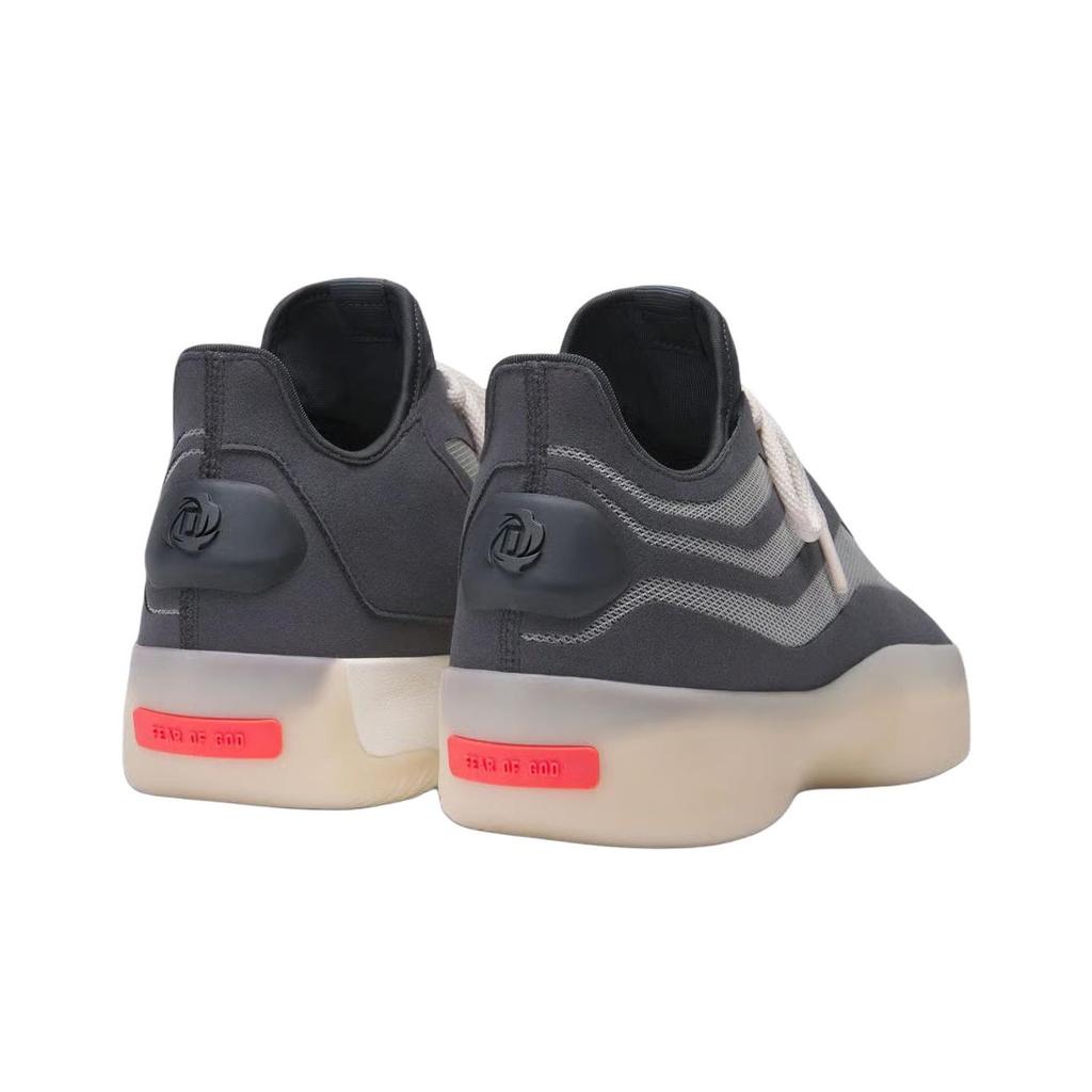 Fear of God Athletics x adidas II BASKETBALL Low Derrick Rose Unisex Sneaker Grau Core-Schwarz Rot HQ9426