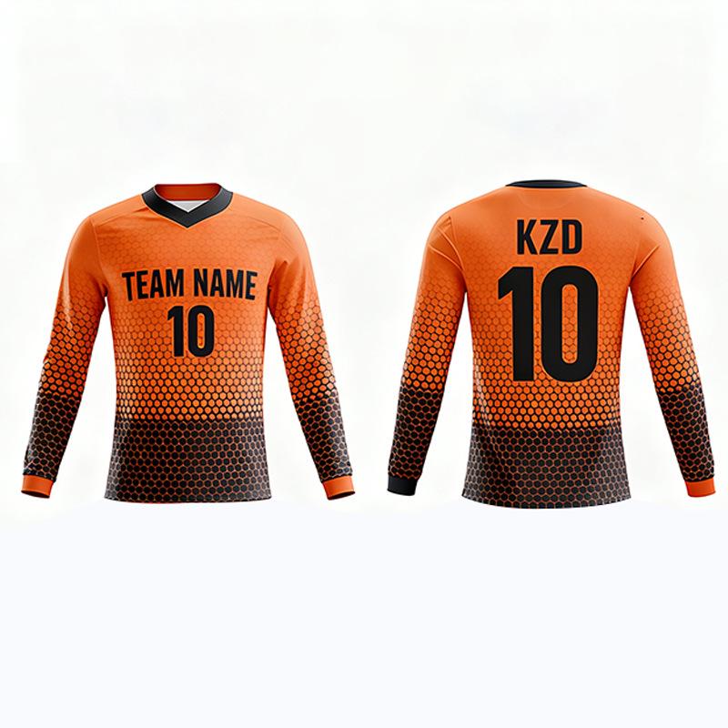 3D Custom Football Uniform: Quick-Dry, Breathable Long Sleeve Jersey for Training & Competition XL