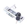 RV Door Handle Latch Security Lock with 2 Keys Chrome Plated Zinc Alloy for Motorhome Yacht