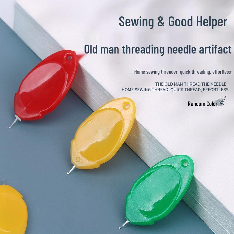 

Universal Automatic Needle Threader for Easy Threading - Ideal for Elderly and Sewing Machines Thumb Needle Threader [Single Pack]