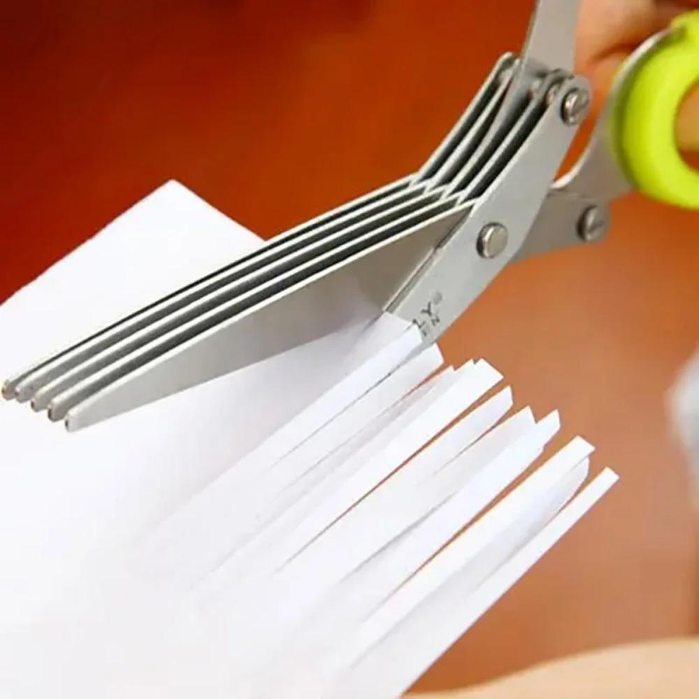 Forbici da Cucina Multistrato Acciaio Inossidabile Taglia Verdure Cipollotto Erbe Alghe Spezie Strumento da Cucina Accessori da Cucina