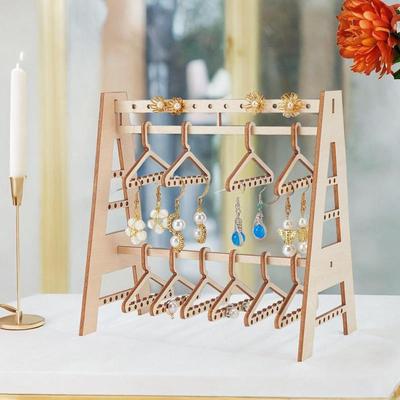 Ohrring-Display-Ständer Mini Kleiderbügel Rack Ohrringe Lagerung für Frauen Halter Schmuck