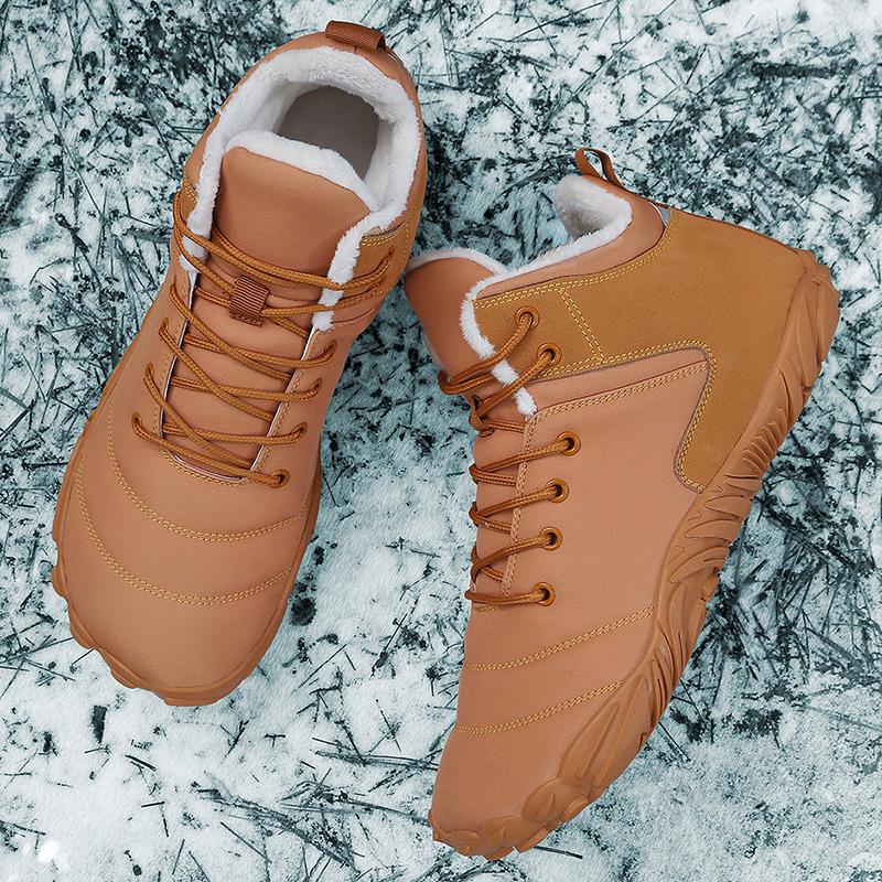 Snow Ankle Boots for Men Winter Warm Cotton Soft Casual Shoes Women Outdoor Hiking Motorcycle Boots Couple Snow Shoes