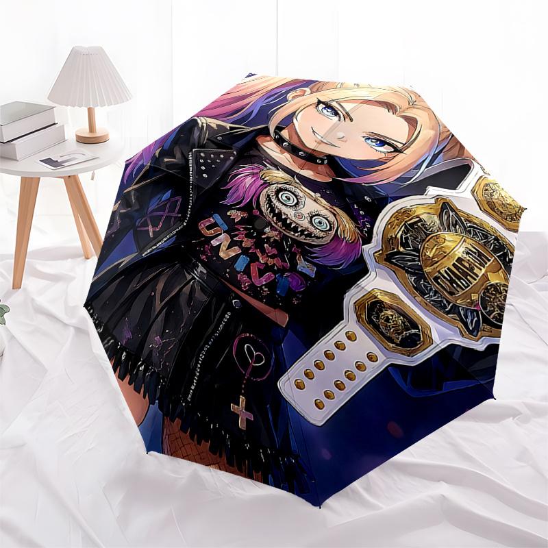 

Univivi Festival Gift Umbrella: Automatic Open/Closed, 3-Fold Design, 8-Bone Frame - Perfect for Fans, Travelers, and Daily Use!0104421a