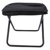 Portable Folding Camping Stool with Shoulder Strap Folding Stool Carry Bag for Hiking Fishing Picnics Black