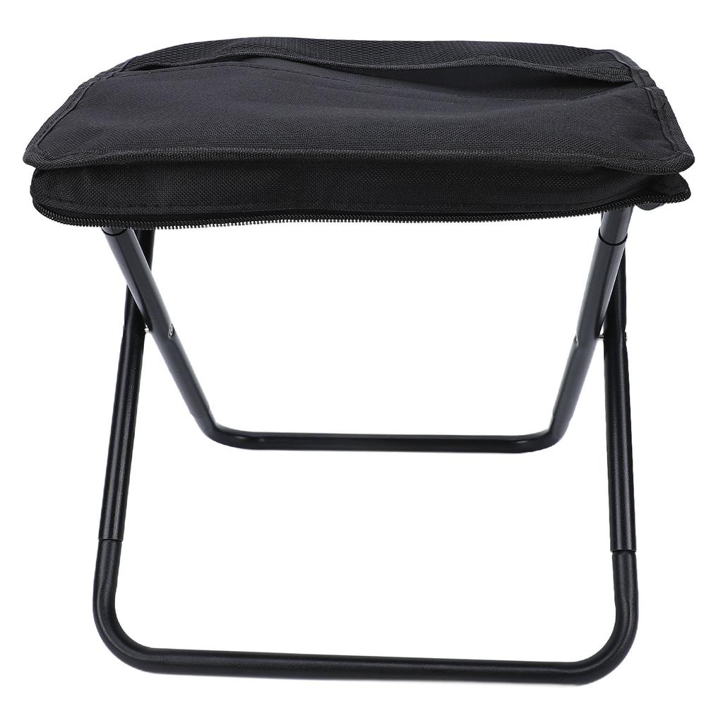 Portable Folding Camping Stool with Shoulder Strap Folding Stool Carry Bag for Hiking Fishing Picnics Black