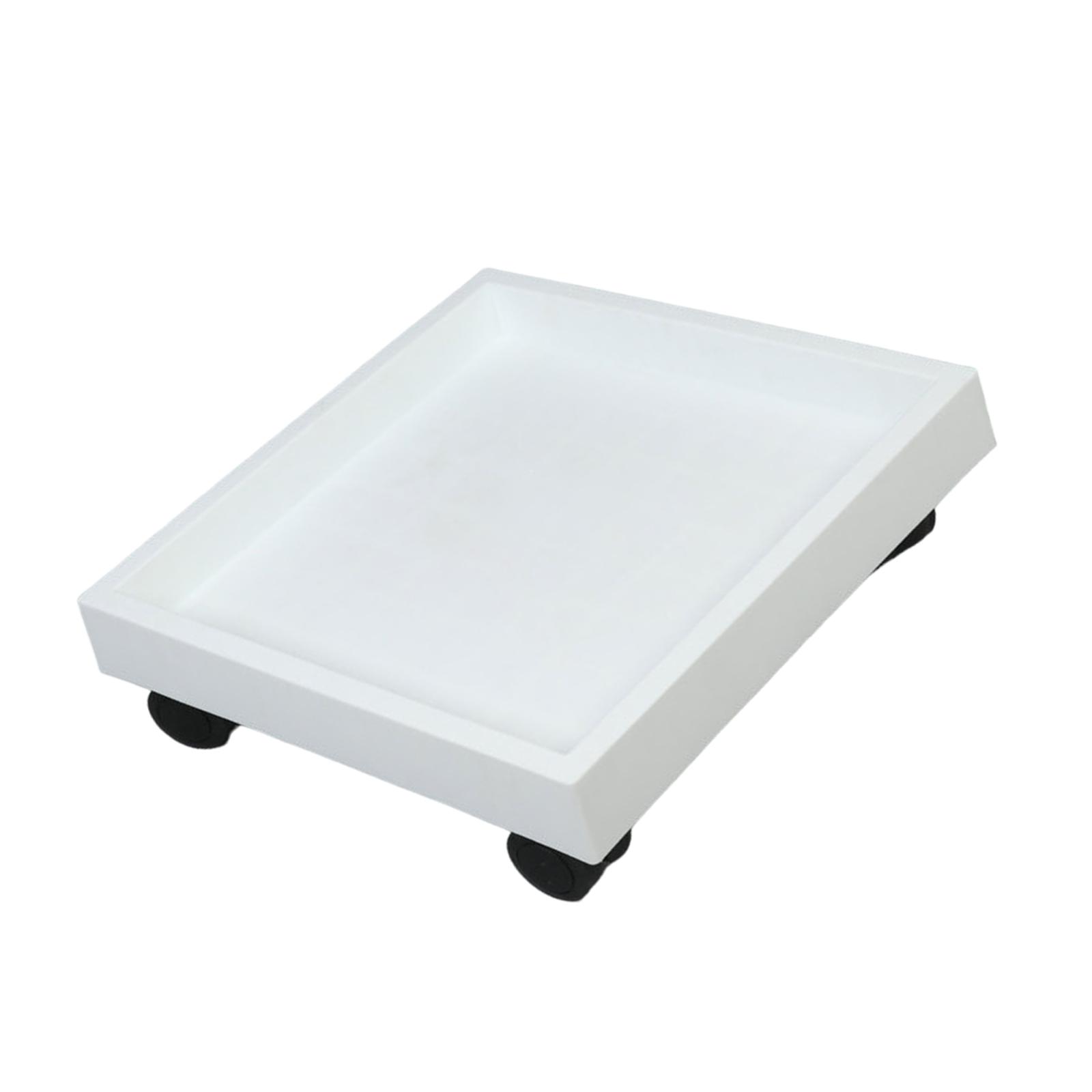 

Тележка для горшков на колесах Тележка для цветочных горшков Садовая тележка для деревьев в горшках Передвижная подставка для растений белый