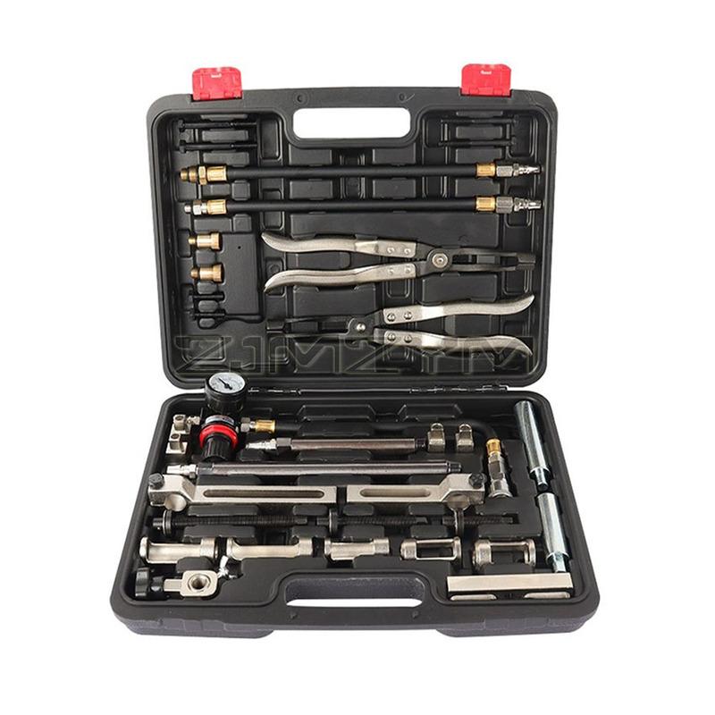 Cylinder Head Service Set Tool Kit Valve Spring Compressor Removal Installer Replacement Valve Oil Seal Tool