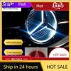C200 E200 New 2025 For Mercedes Benz Car Front Grilled Star Emblem LED Illuminated Logo White Blue Red Light for Mercedes Benz W