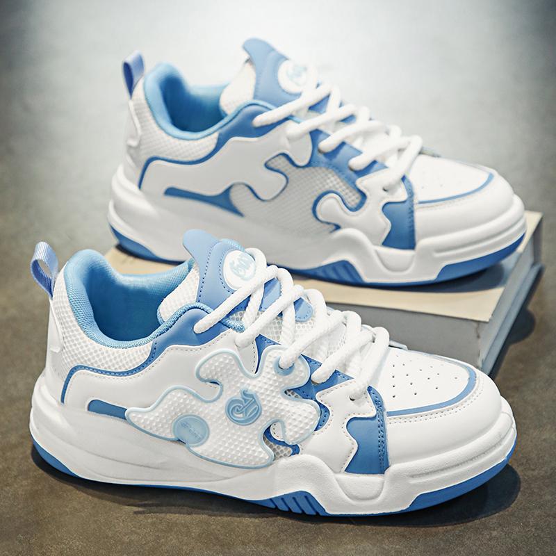 

Men s Blue Thick Soled Sports Shoes Fashionable Tennis Men s Flat Shoes Retro Cute Sports and Leisure Shoes Lightweight 45 небесно-голубой