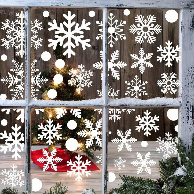 9 Sheets Reusable PVC Christmas Window Clings Static Stickers for Holiday , Perfect for Christmas & Thanksgiving Party Supplies