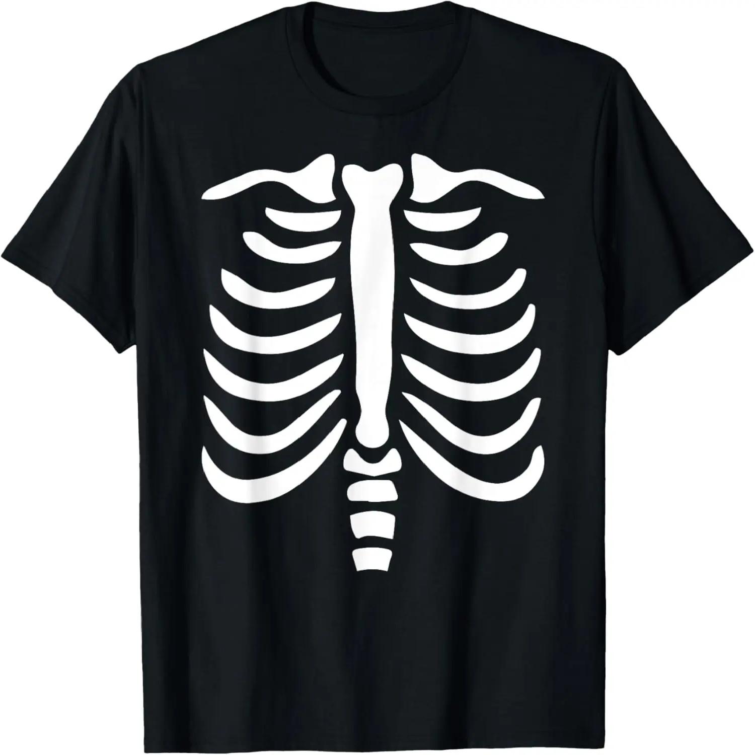Skeleton Rib-cage Halloween T-Shirt Costume Men s T-Shirt XXXXL