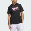 Adidas Metaverse Cartoon Print Basketball T-Shirt, Version 1 Men Tops Black IM4611
