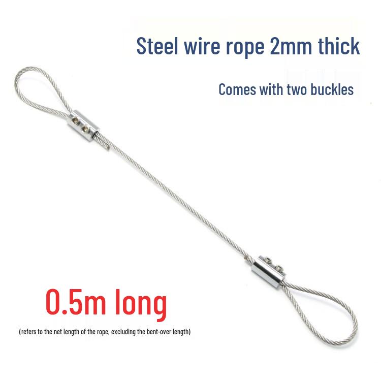 Stainless Steel Adjustable Wire Rope Lock and Buckle for Decorative Hanging