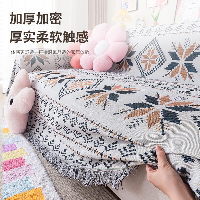 Sofa Blanket Bohemian Blanket Sofa Cover Cloth Premium Cotton Bed Cover Tablecloth
