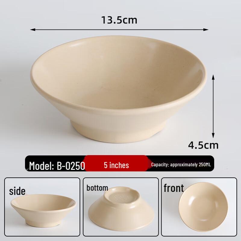 Retro Chinese Melamine Deep Dish Plate