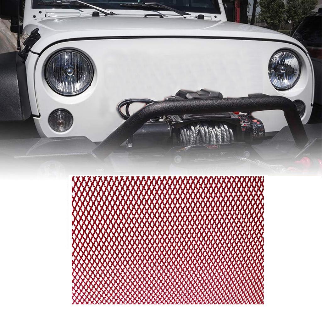 Aluminium Mesh Grille Universal Auto Grille Mesh Net Grid 3x6mm/4x8mm/6x12mm Hole Car Bumper Rhombic Grill(100x33cm)